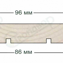 Вагонка Ольха черная "В" 12,5х96(86)х2100 (по 10) 