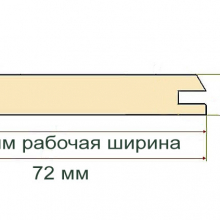 Вагонка АВ 12,5х 72х2700 хвоя 