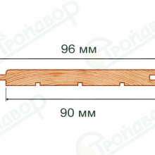 Вагонка Штиль АВ 13х 96х3000 хвоя 