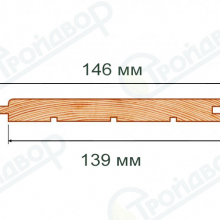 Вагонка Штиль АВ 14х146х3000 хвоя 
