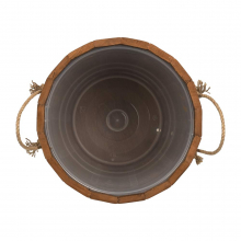 Запарник 18 л. (термо) с латунным обручем, пласт. вставкой, липа, "Банные штучки" 