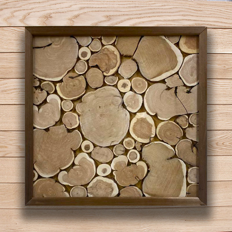 Панно из можжевельника 50х50 см.