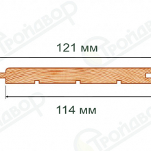 Вагонка Штиль С 14х121х4000 хвоя 
