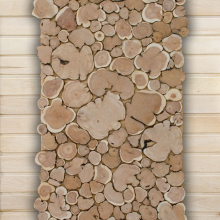 Панно из можжевельника 50х90 см.